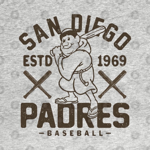 Retro San Diego Padres 1 by Buck Tee by Buck Tee